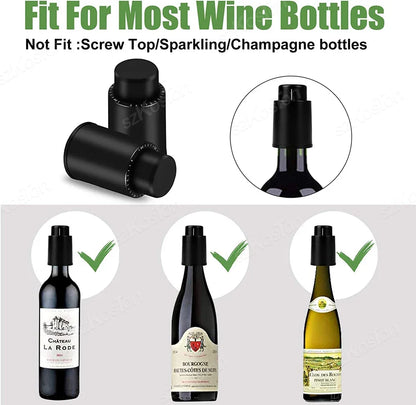 Vacuum Wine Stopper & Pump – Keep Wine Fresh, Leakproof Seal, Bar Accessory