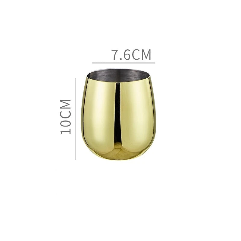 304 Stainless Steel Wine & Cocktail Goblets – Retro Martini Glass for Home, Bar & Restaurant” ✅