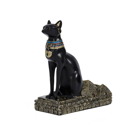 Egypt Anubis Wine Rack, Bastet God Cat Wine Bottle Rack, Resin Arts And Crafts, Bar Ornament Decoration