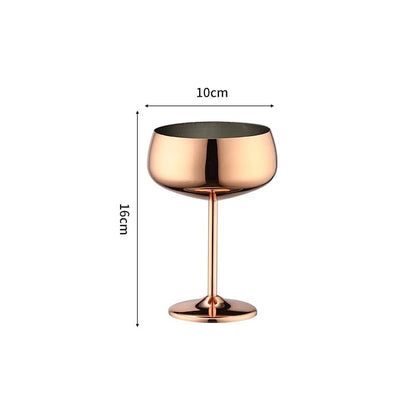 304 Stainless Steel Wine & Cocktail Goblets – Retro Martini Glass for Home, Bar & Restaurant” ✅