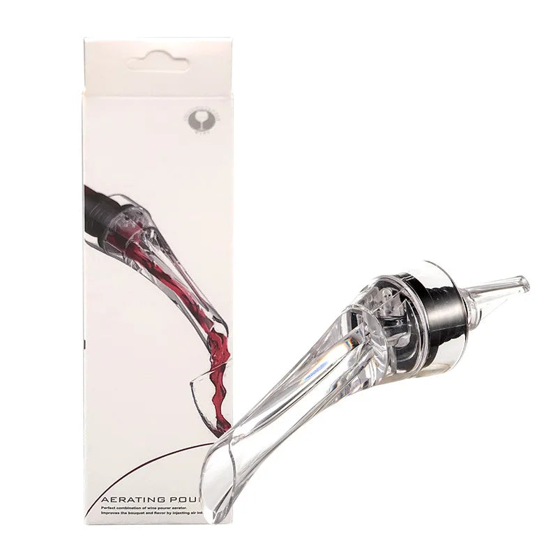 Wine Aerating Pourer Spout Decanter Magic Wine Decanter Wine Aerator Quick Aerating Pouring Tool Pump Portable Filter