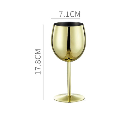 304 Stainless Steel Wine & Cocktail Goblets – Retro Martini Glass for Home, Bar & Restaurant” ✅