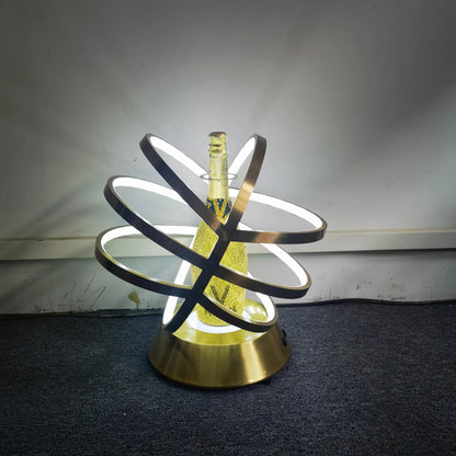 Hennessy LED Metal Bottle Globe Cage Champagne Wine Rack Glorifier Presenter VIP Service Tray for Nightclub Lounge Bar Party