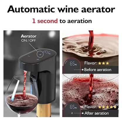 👉 Portable Electric Wine Decanter & Aerator – Automatic Wine Dispenser for Smooth, Rich Flavour