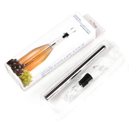 Wine Cooling Stick with Pourer – 304 Stainless Steel Wine Chiller