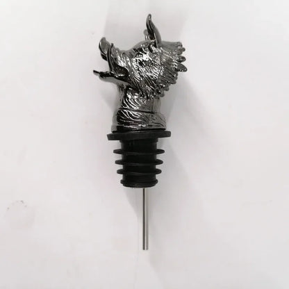 1PC Animal Head Wine Pourer Zinc Alloy Deer Elk Lion Leopard Wolf Eagle Dragon Wine Pour Spout Stopper Club Bar Accessories