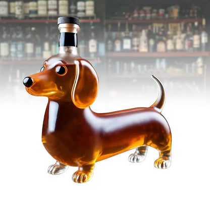 FREE SHIPPING Liquor Bottles Dachshund Shape Empty Whiskey Bottle Housewarming Wedding Decanter Decoration Wine Container Dispenser For Dad