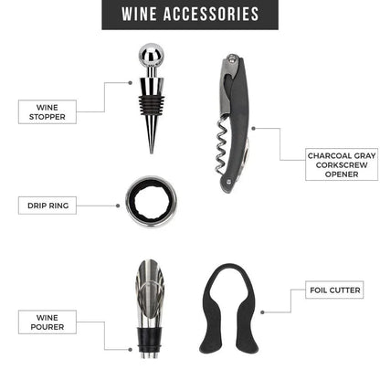 5-Piece Wine Opener Gift Set – Elegant Bottle Opener Kit for Wine Lovers