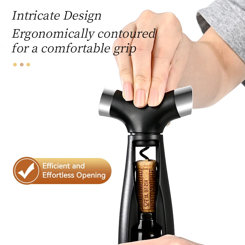 4-in-1 Wine Corkscrew & Stopper – Multi-Function Bottle Opener