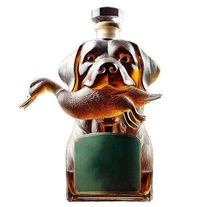 Creative Pug Red Wine Decanter Crystal Bottle Vodka Wine Bottle Wine Glass Dispenser Glass Bottle Thickened Whiskey Decanter