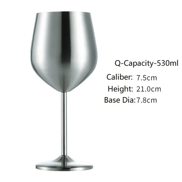 304 Stainless Steel Cocktail Glass,  Red Wine Cup, Flute Champagne Cup, Metal Cup,  Bar Martini Cup