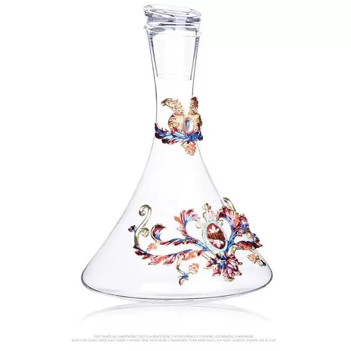 European crystal red wine glasses set luxury home goblet wine decanter glass New Year gifts.