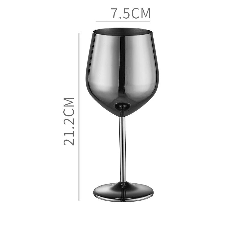 304 Stainless Steel Wine & Cocktail Goblets – Retro Martini Glass for Home, Bar & Restaurant” ✅