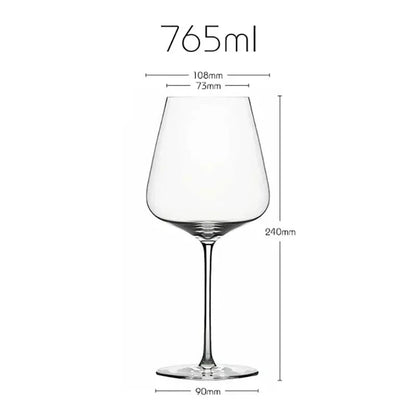 Burgundy Bordeaux Style Light Luxury Wine Glass Ultra-thin Craftsmanship Slim Cup Stems  Bar Party Classics Goblet