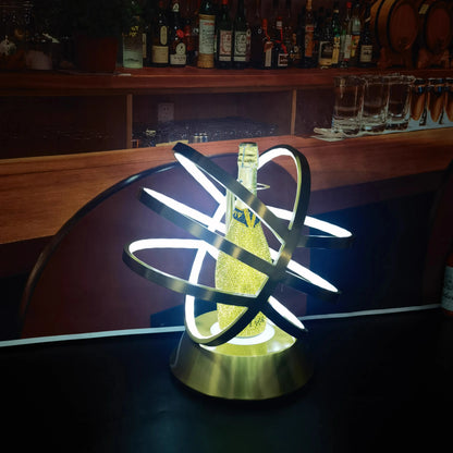 Hennessy LED Metal Bottle Globe Cage Champagne Wine Rack Glorifier Presenter VIP Service Tray for Nightclub Lounge Bar Party