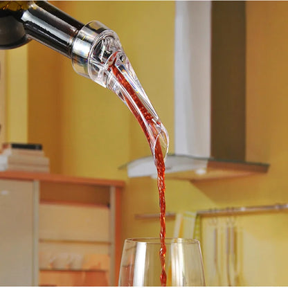 Wine Aerating Pourer Spout Decanter Magic Wine Decanter Wine Aerator Quick Aerating Pouring Tool Pump Portable Filter