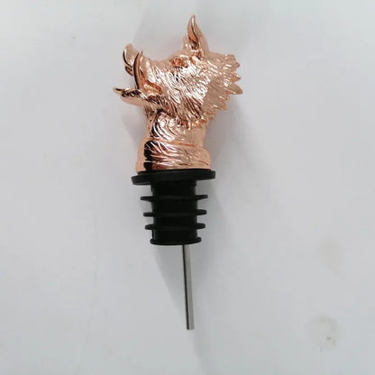 1PC Animal Head Wine Pourer Zinc Alloy Deer Elk Lion Leopard Wolf Eagle Dragon Wine Pour Spout Stopper Club Bar Accessories