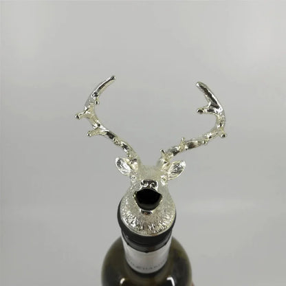 1PC Animal Head Wine Pourer Zinc Alloy Deer Elk Lion Leopard Wolf Eagle Dragon Wine Pour Spout Stopper Club Bar Accessories