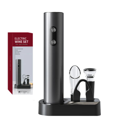 Electric Wine Bottle Opener Set Automatic Corkscrew Kit With Aerator,Foil Cutter Battery Operated Corkscrew for Wine Lovers Gift