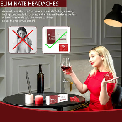 18 pieces of wine purifier, wine sulfite filter, remove sulfites and histamine, eliminate dizziness headache, prevent wine allergies