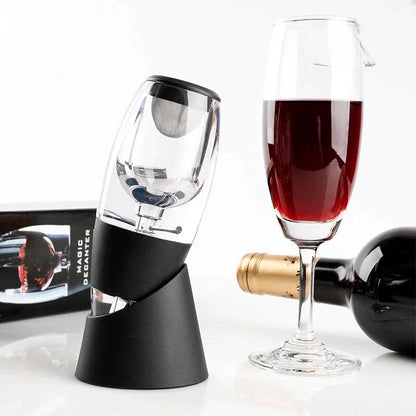 Quick Decanter for Red Wine with Base European Style Wine Dispenser for Home Use