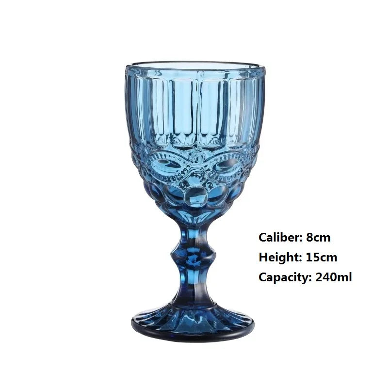 High Foot Colour Crystal Glass, Wine, Liquor, Cocktail, Beer, Juice, Tea