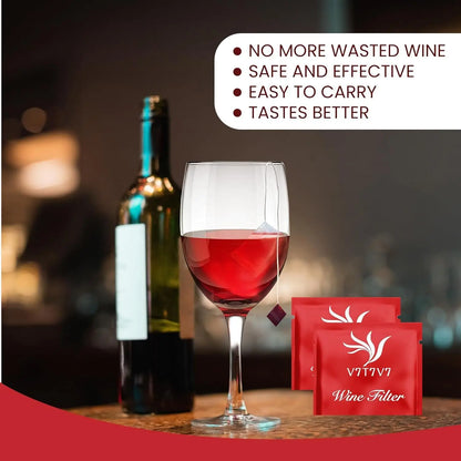 18 pieces of wine purifier, wine sulfite filter, remove sulfites and histamine, eliminate dizziness headache, prevent wine allergies