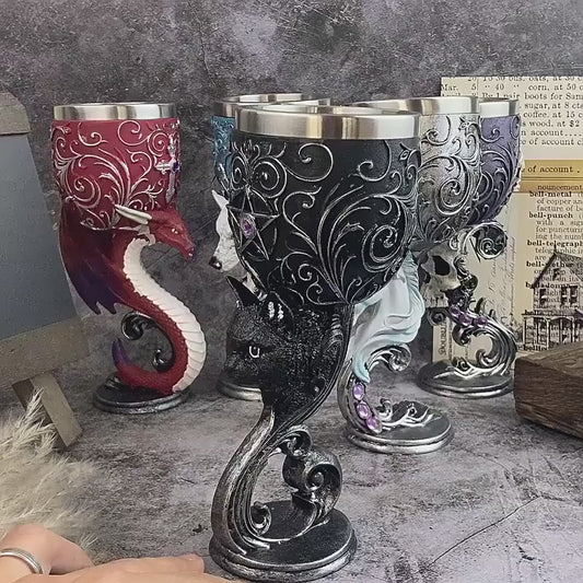 Medieval Wine Goblet with Stainless Steel Liner (200ml)