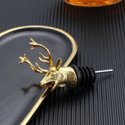 Elegant wine stopper keeping bottles fresh, displayed on a counter.